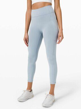 Lululemon Invigorate High-Rise Tight with Pockets 25" Size 8‎ Light Blue